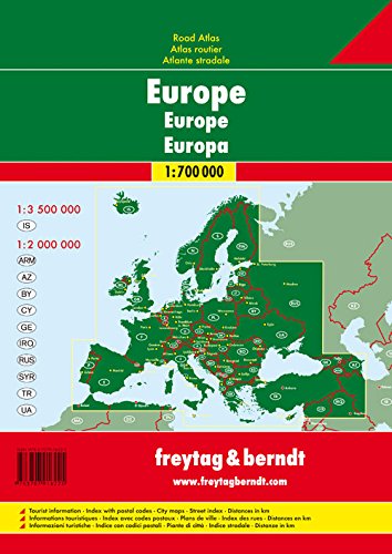 Europa, atlas de carreteras. Escala 1:700.000. Freytag & Berndt.: Wegenatlas 1:700 000
