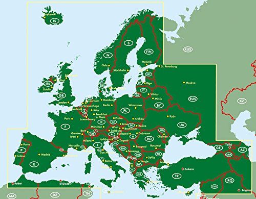 Europa, atlas de carreteras. Escala 1:700.000. Freytag & Berndt.: Wegenatlas 1:700 000