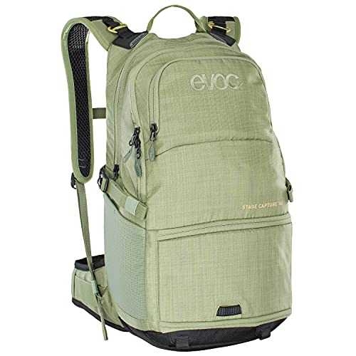 Evoc Mochila unisex Stage Capture de 16 litros para fotos, Unisex adulto, Mochila para fotos., 501309323, verde oliva Heather Light, talla única