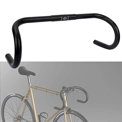 EVTSCAN Manillar de Bicicleta, manijas de Estilo de Cuerno de Toro clásico Vintage Manillar de Bicicleta de aleación de Aluminio para Bicicleta de Carretera de montaña