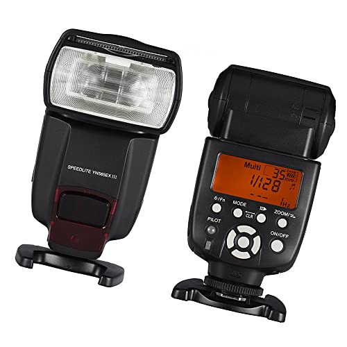 Explopur YN565EX III Flash Esclavo TTL Speedlite GN58 Sistema de Reciclaje de Alta Velocidad mpatible n reemplazo de actualización de firmware USB para cámara DSLR