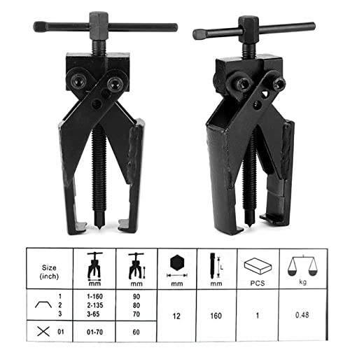 Extractor de cojinetes Dispositivo de elevación separado de 2-Claw Separador Fortalecer el extractor de rodamientos Retire el extractor de la herramienta con la barra de tornillo de 70 mm Fácil de usa