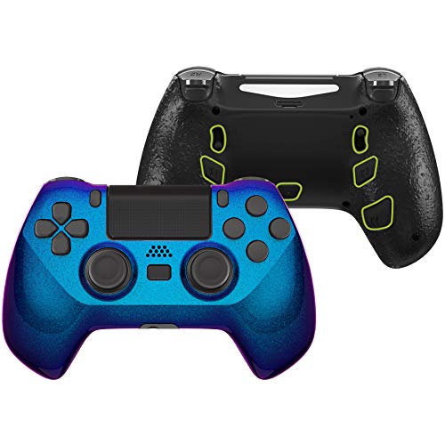 eXtremeRate DECADE Tournament Controller(DTC) Actualización Kit para PS4 JDM-040/050/055 Control Actualización Board&Carcasa Ergonómica&Botones Traseros&Gatillos Stops-No Incluye Mando(Azul a Violeta)