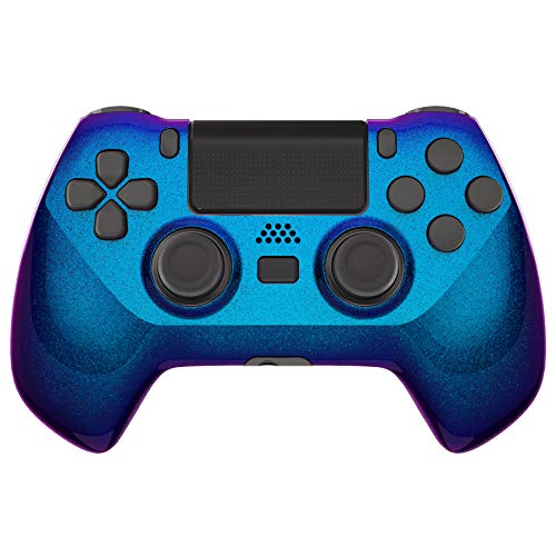 eXtremeRate DECADE Tournament Controller(DTC) Actualización Kit para PS4 JDM-040/050/055 Control Actualización Board&Carcasa Ergonómica&Botones Traseros&Gatillos Stops-No Incluye Mando(Azul a Violeta)