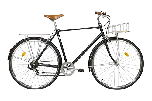 Fabric City Classic-Bicicleta de Paseo (M-53cm, Classic Matte Black Deluxe)