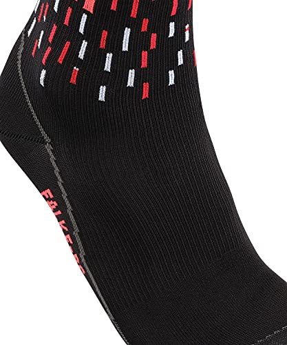 Falke Calcetines de ciclismo BC Impulse, material funcional unisex, color blanco y negro, transpirables, para deporte, antiburbujas, secado rápido, extra ligeros, acolchados, 1 par