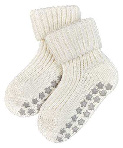 FALKE Catspads Cotton, Calcetín Pantufla Unisex Bebé, Suave, Blanco (Off-White 2040), 74-80 (1 Par)