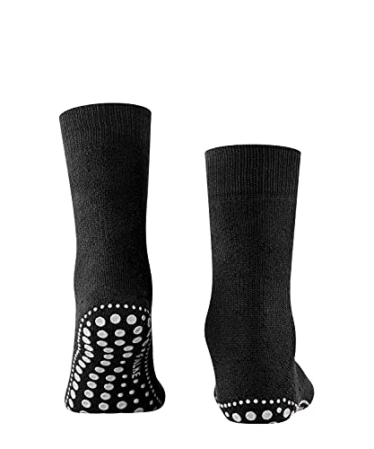 Falke Homepad, Calcetines Antideslizantes para Hombre, Negro (Black 3000), 43-46 - 3er Pack