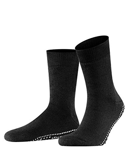 Falke Homepad, Calcetines Antideslizantes para Hombre, Negro (Black 3000), 43-46 - 3er Pack