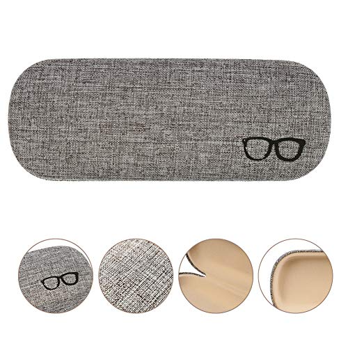 fallllea 4 Piezas Estuche de Gafas en Tela Funda para Gafas de Sol Estuche Protector de Gafas Estuches para Gafas Rígidas Caja para Gafas de Lino para Hombre y Mujeres