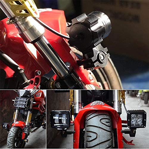 Fangaichen Adecuado para Faros RACBOX M8 M6 Bolt Mini CNC Motorycle Firaverlight Brackets Mount Bike Sport Tail Light Spotlight Soporte Post Soporte Base (Color : 1x M8)