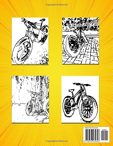 Fat Bike Coloring Book: This Stress Relief and Fun Coloring Book Gift is perfect for the bike lover