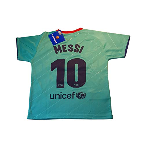 FC. Barcelona Camiseta 3ª equipación 2019-20 - Replica Oficial con Licencia - Dorsal 10 Messi - Talla XXL