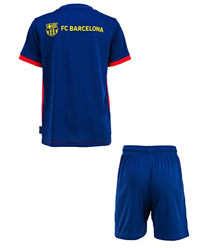 Fc Barcelone Conjunto Camiseta + Pantalones Cortos Barca - Colección Oficial Talla niño 14 años