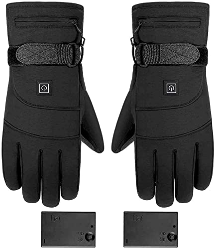 FCPLLTR Guantes con calefacción Guante con calefacción con calefacción Montar por esquí Ski Snowboard Glovesloves Senderismo Ciclismo Caza Guantes Delgados Mano Calentador para Hombres Mujeres