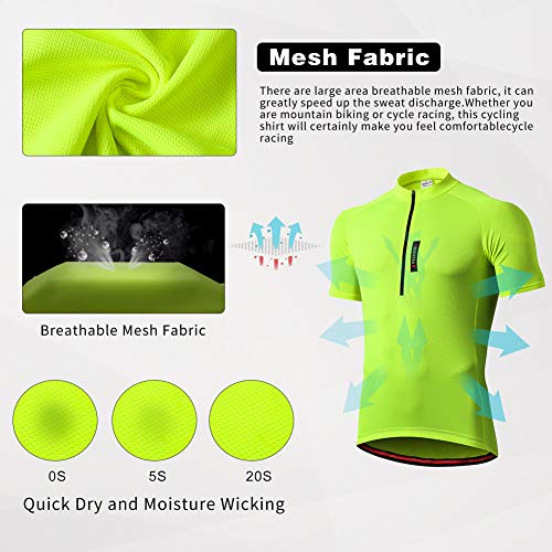 feiXIANG Maillot Ciclismo Hombre,Camiseta Manga Corta Bicicleta Verano de Ciclistas Cycling