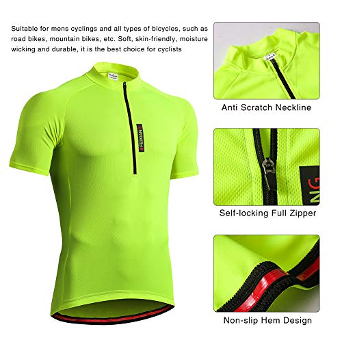 feiXIANG Maillot Ciclismo Hombre,Camiseta Manga Corta Bicicleta Verano de Ciclistas Cycling