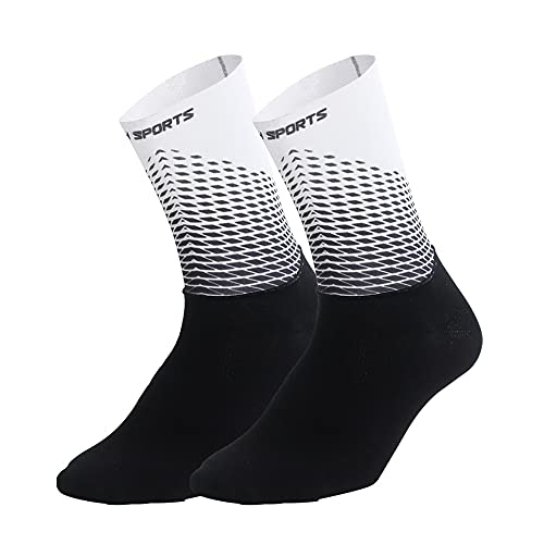 FENRIR Calcetines Deportivos de Ciclismo para Hombres, Calcetines antiatletas para Bicicletas, Calcetines Deportivos Transpirables para Ciclismo para Hombres y Mujeres