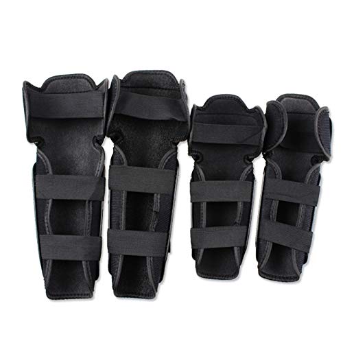 FFF8 Probiker Motorcycle Rodilla De La Rodilla Joelheira Motocross Rodilla Protector Guard MTB Ski Protective Gear Kneepad Moto Knee Brace Soporte (Color : Black)