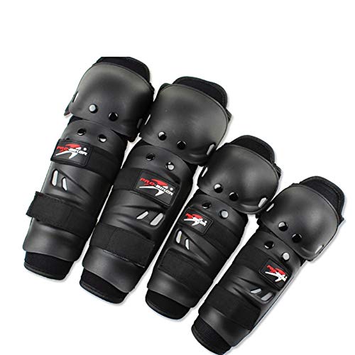 FFF8 Probiker Motorcycle Rodilla De La Rodilla Joelheira Motocross Rodilla Protector Guard MTB Ski Protective Gear Kneepad Moto Knee Brace Soporte (Color : Black)