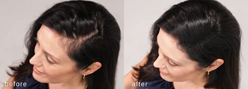 Fibras espesantes para el cabello LUXE con queratina natural - ¡Tratamiento para 2 meses! - Probado por dermatólogos - Hipoalergénico - Multiples colores disponibles. Castaño oscuro