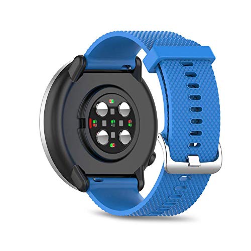 Ficocean Correa de Reloj Compatible para Polar Ignite, Pulsera de Silicona Brazalete de Repuesto Banda de Deportes Correa de Muñeca para Polar Ignite (Azul, L)