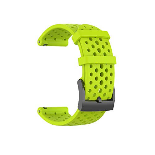 Ficocean Correa de Reloj Compatible para Suunto 9, Pulsera de Silicona Brazalete de Repuesto Banda de Deportes Correa de Muñeca para Suunto 9 /Suunto Spartan Sport Wrist HR Baro (Lima, S)