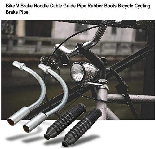 Fideos De Freno de Bicicleta,Coluer 30 PCS Cables de Freno Bicicleta Tubo de Freno de Ciclismo Bicicleta con 30PCS Botas de Goma Bicicleta para Accesorios de Bicicleta de Montaña