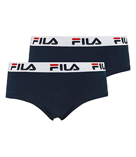 Fila, Culotte Urban Hipster, 2 unidades, algodón elástico azul marino M