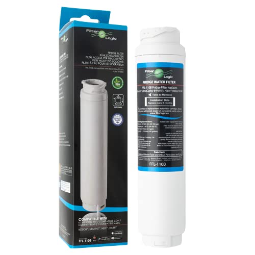 FilterLogic FFL-110B Filtro de agua compatible con 3M UltraClarity 00740560, 740560/644845 para BALAY, BOSCH, SIEMENS, NEFF, MIELE, HAIER frigorífico - Ultra Clarity 9000733786 VIB-Z4500W0