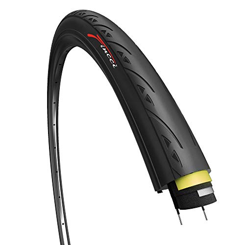 Fincci Caucho de Bicicleta para Carretera Carreras 60TPI 2.5mm Anti Pinchazo Plegable Cubiertas 700 x 23c