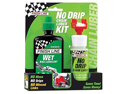 Finish Line NoDripChainLuber Combo 120 ml Wet Lube Mantenimiento, Unisex Adulto, Multicolor, Talla única