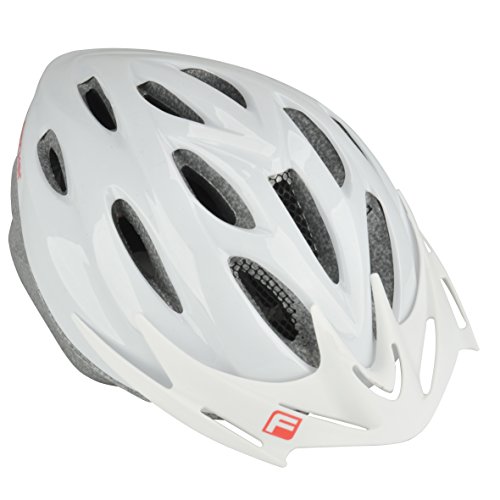 Fischer Adultos aruná – Casco para Bicicleta, Color Blanco, S/M