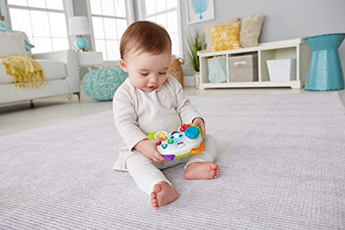 Fisher-Price Mi primer mando de consola, juguete de aprendizaje para bebé +6 meses (Mattel FWG17)