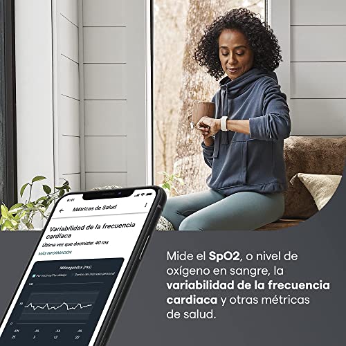 Fitbit Charge 5 Pulsera de actividad con 6 meses de servicio Premium incluidos, hasta 7 días de batería y función, Nivel de recuperación diario