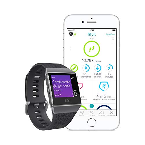 Fitbit Ionic, El Smartwatch Deportivo, Carbón/Gris Cobalto