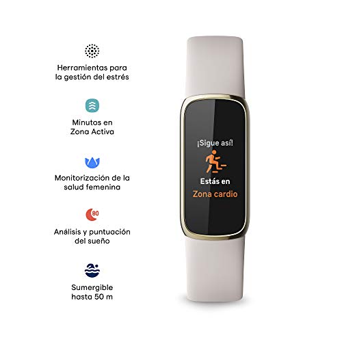 Fitbit Luxe, la pulsera de actividad y bienestar con una batería de hasta 5 días, herramientas para la gestión del estrés, la calidad del sueño y los Minutos en Zona Activa