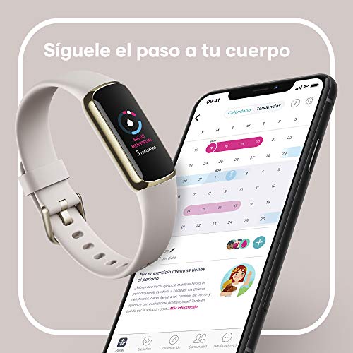 Fitbit Luxe, la pulsera de actividad y bienestar con una batería de hasta 5 días, herramientas para la gestión del estrés, la calidad del sueño y los Minutos en Zona Activa