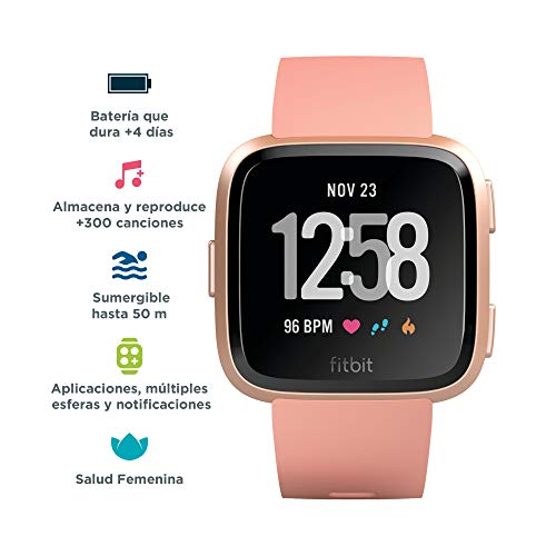 Fitbit Versa Smartwatch Deportivo, Melocotón
