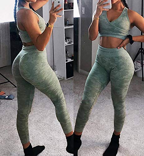 FITTOO Leggings Sin Costuras Mallas Mujer Pantalon Deportivo Alta Cintura Yoga Elásticos Seamless Verte X-Chica