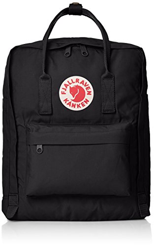 Fjällräven Kånken Mochila de senderismo, Unisex Adulto, Negro (Black), 16 L (38 x 27 x 13 cm)