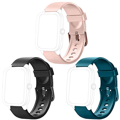 Flenco Correa para Reloj Inteligente ID205 ID205L ID205S ID205U ID20G Smartwatch Pulsera de Repuesto para Hombre Mujer Pulsera de Actividad Monitor de Sueño Contador de Caloría Pulsómetros Podómetro