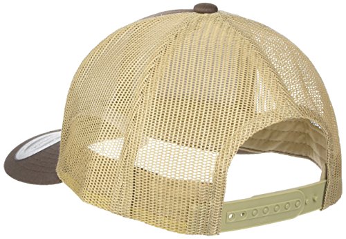Flexfit Retro Trucker 2-Tone Gorra de bisbol, Opaco, Verde/Caqui, Talla única Unisex Adulto