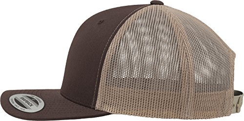 Flexfit Retro Trucker 2-Tone Gorra de bisbol, Opaco, Verde/Caqui, Talla única Unisex Adulto