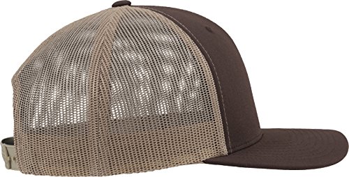 Flexfit Retro Trucker 2-Tone Gorra de bisbol, Opaco, Verde/Caqui, Talla única Unisex Adulto