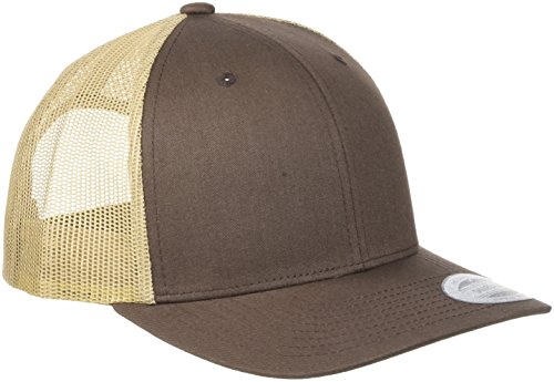 Flexfit Retro Trucker 2-Tone Gorra de bisbol, Opaco, Verde/Caqui, Talla única Unisex Adulto