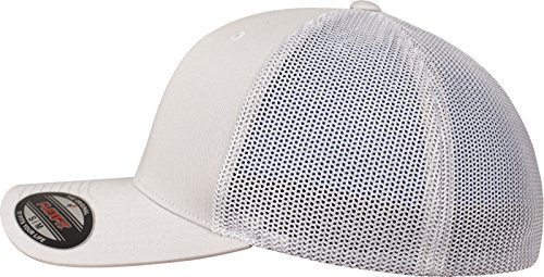 Flexfit Trucker - Gorra de béisbol para Hombre y Mujer, Plata, L/XL