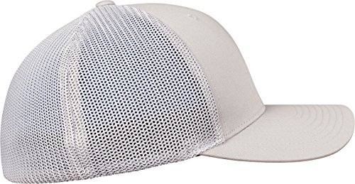 Flexfit Trucker - Gorra de béisbol para Hombre y Mujer, Plata, L/XL