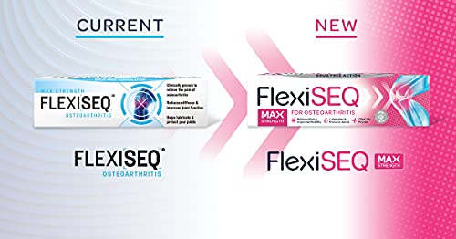 Flexiseq - Gel para aliviar el dolor articular para la osteoartritis, 50g, 1 unidad [empaque pueded variar]