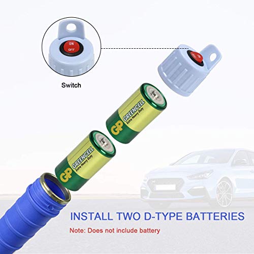 flintronic Bomba de Agua Eléctrica con Batería, Bomba de Agua para Varios Líquidos, Bomba de Transferencia de Diesel, Eléctrico Bomba de Combustible Gasolina Fluido Bomba de Aceite, Azul